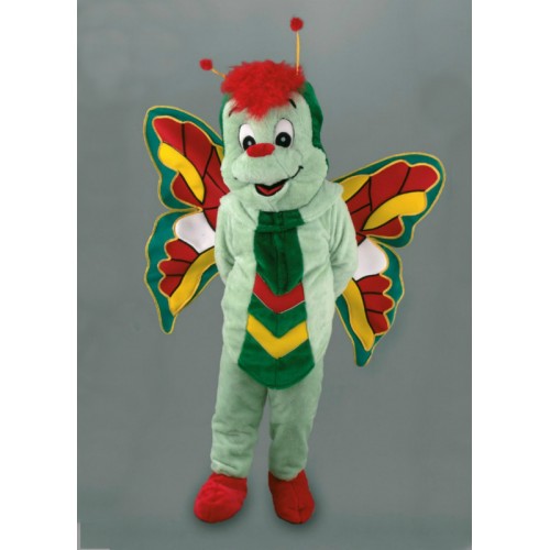 Mascotte Papillon vert