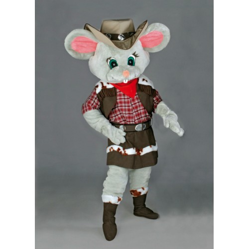 Mascotte Souris cowgirl