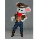 Mascotte Souris cowboy