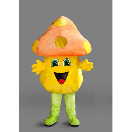 Mascotte Champignon jaune