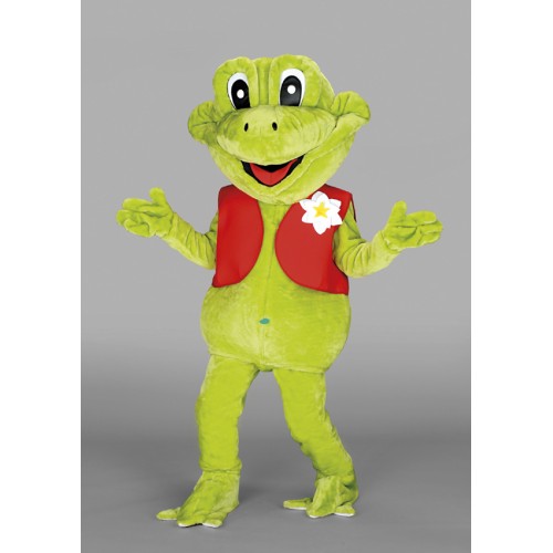 Mascotte Grenouille gilet rouge