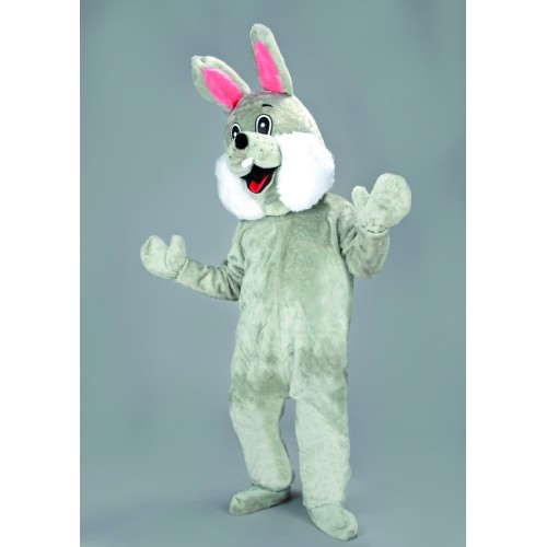 Mascotte Lapin premier prix gris