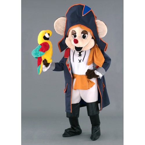 Mascotte Souris pirate